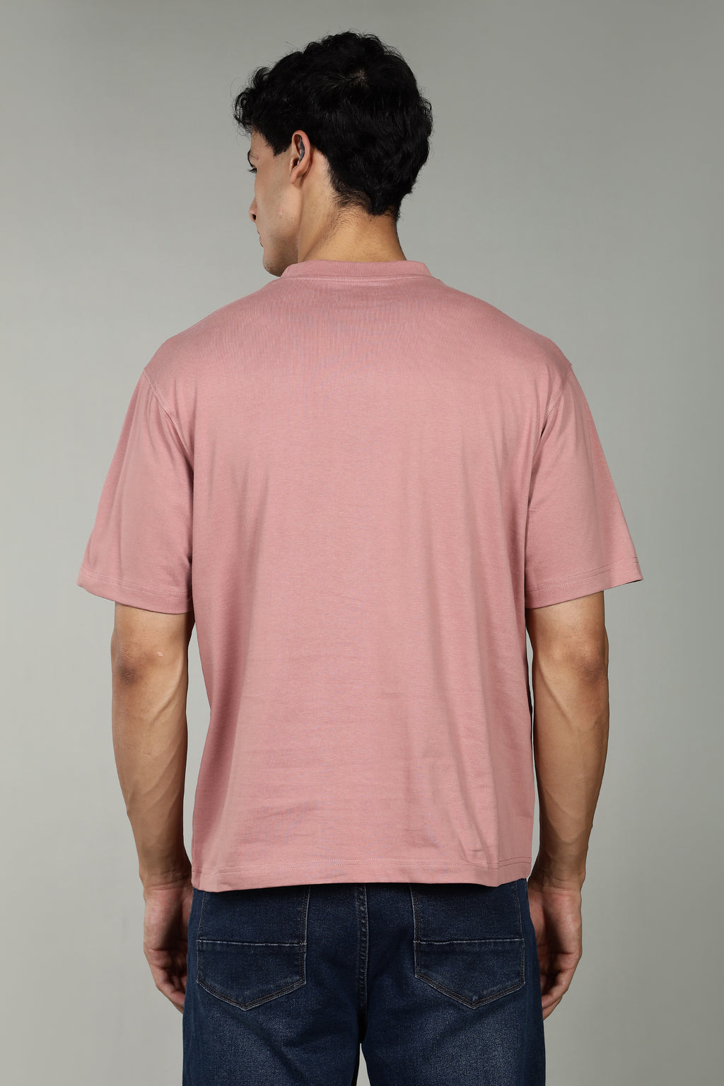 Urban Drape Men's Loose Fit T-Shirt | Light Pink