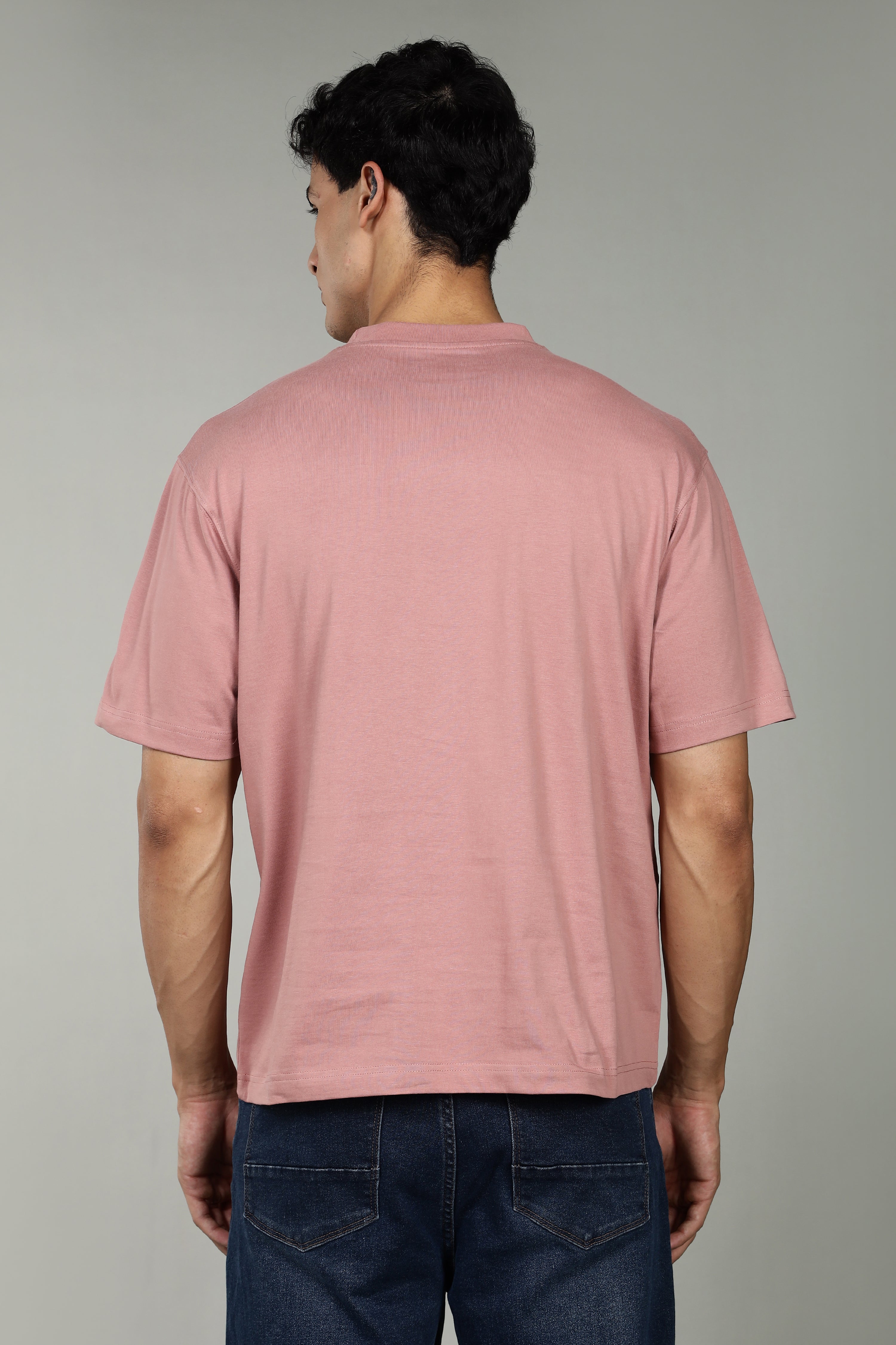 Urban Drape Men's Loose Fit T-Shirt | Light Pink