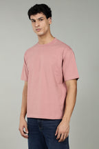 Urban Drape Men's Loose Fit T-Shirt | Light Pink