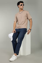 Urban Drape Men's Loose Fit T-Shirt | Beige