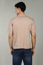 Urban Drape Men's Loose Fit T-Shirt | Beige
