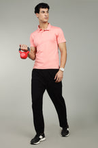 Flex Men's Polo T-Shirt | Coral