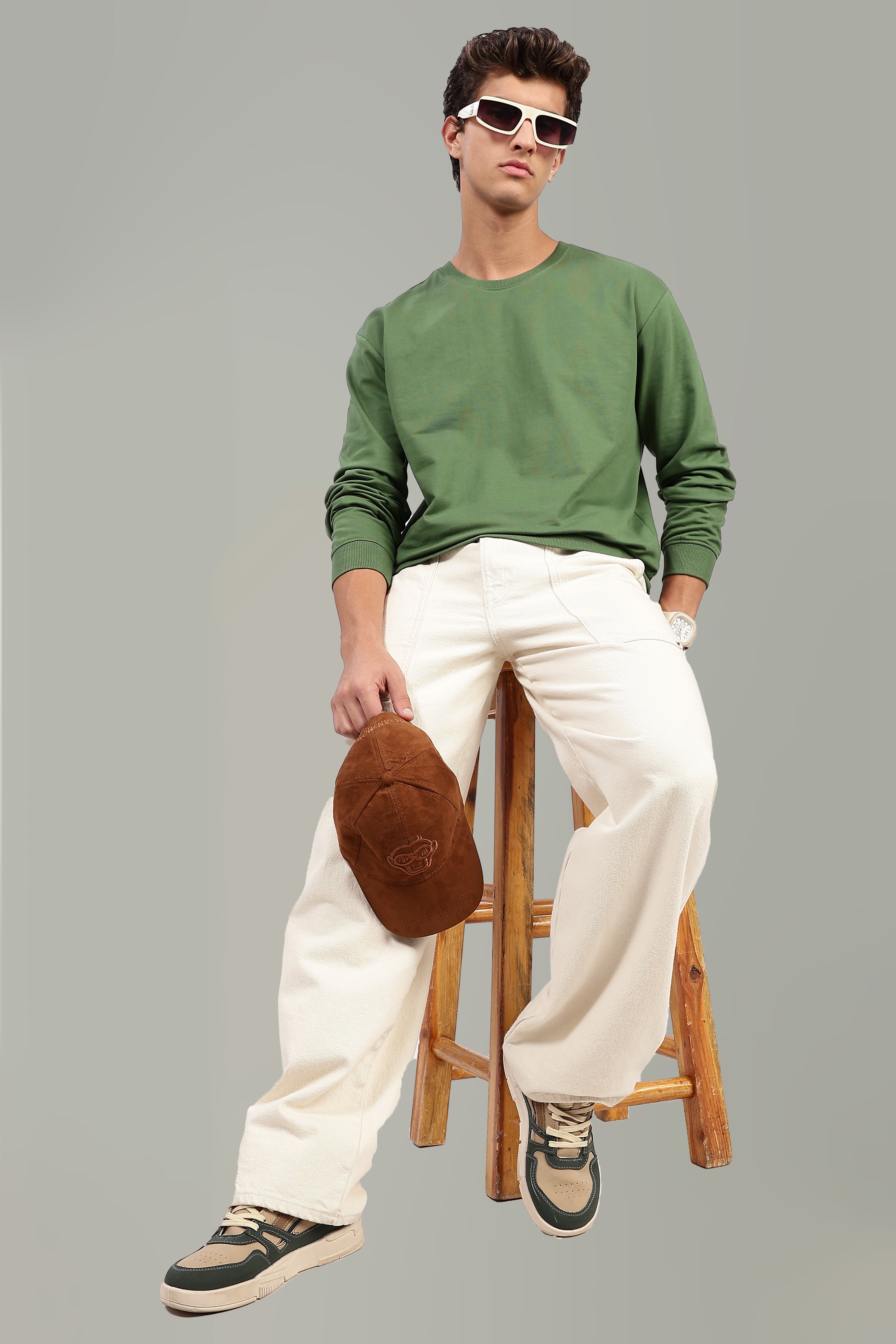 Weekender Relaxed Fit Sweatshirt | Forest Green