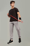 Sidestripe Joggers | Light Gray