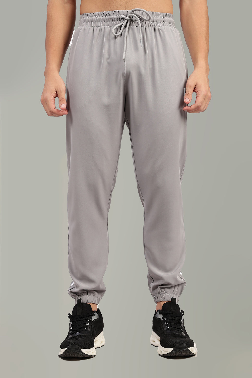 Sidestripe Joggers | Light Gray