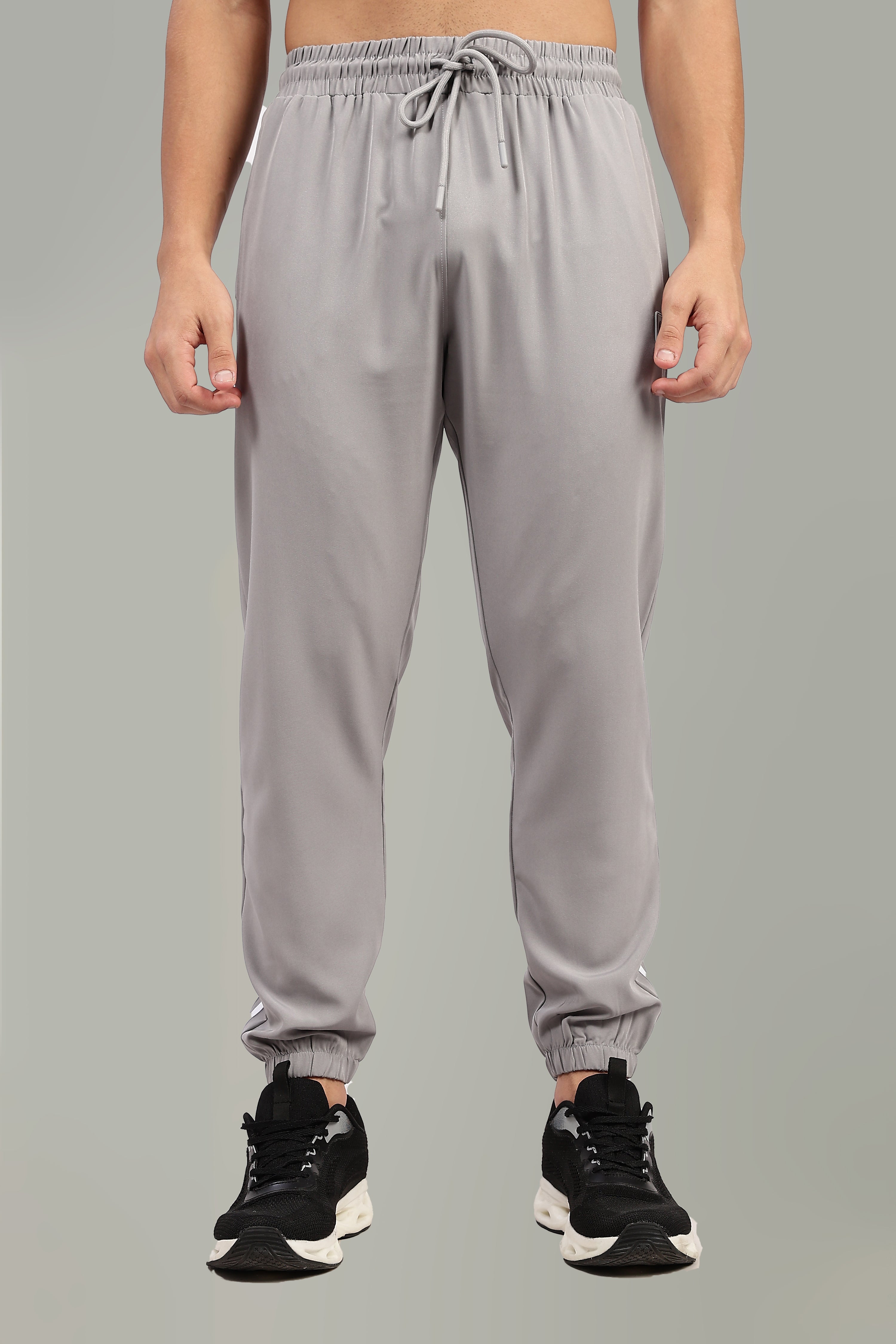 Sidestripe Joggers | Light Gray