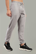 Sidestripe Joggers | Light Gray