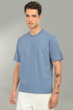Urban Drape Men's Loose Fit T-Shirt | Denim Blue