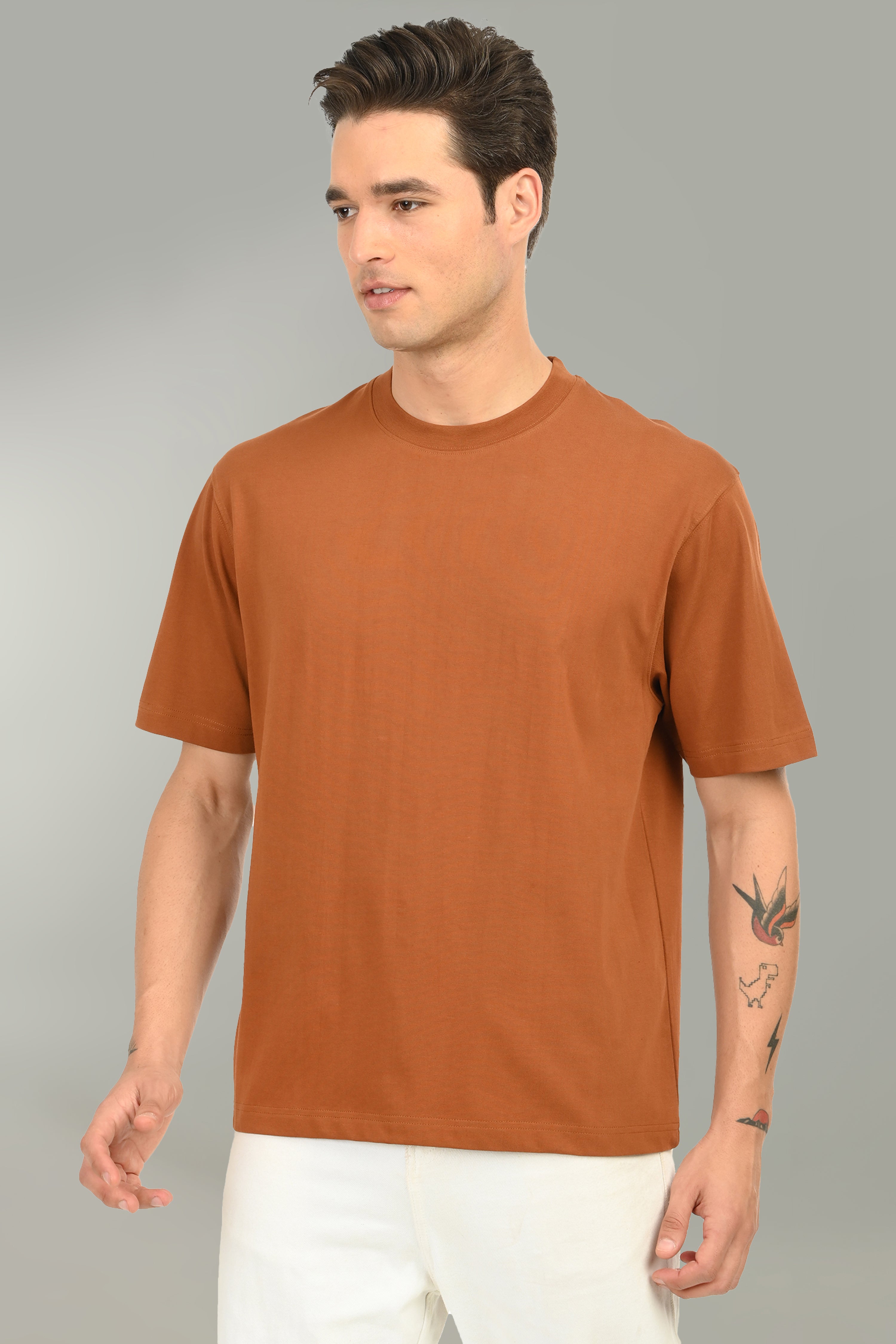 Urban Drape Men's Loose Fit T-Shirt | Copper