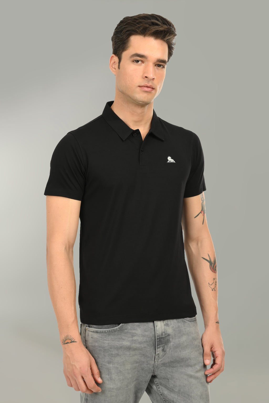 Flex Men's Polo T-Shirt | Black