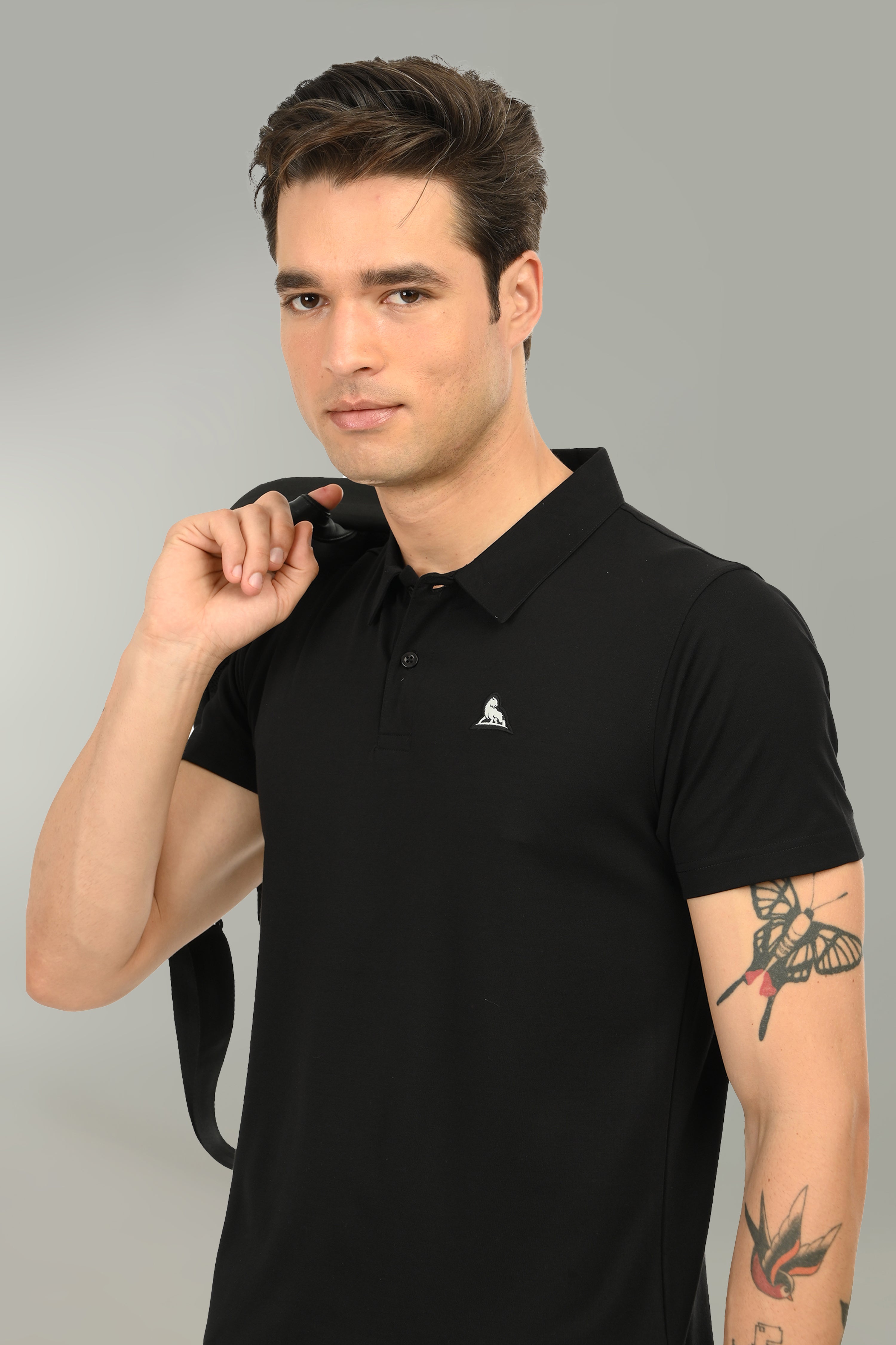 Flex Men's Polo T-Shirt | Black