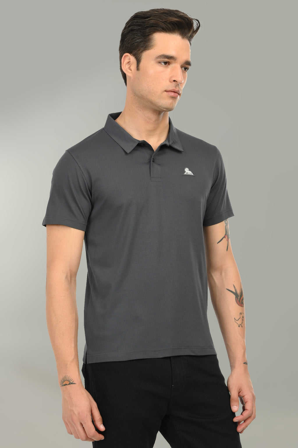 Flex Men's Polo T-Shirt | Dark Gray