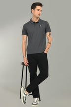 Flex Men's Polo T-Shirt | Dark Gray