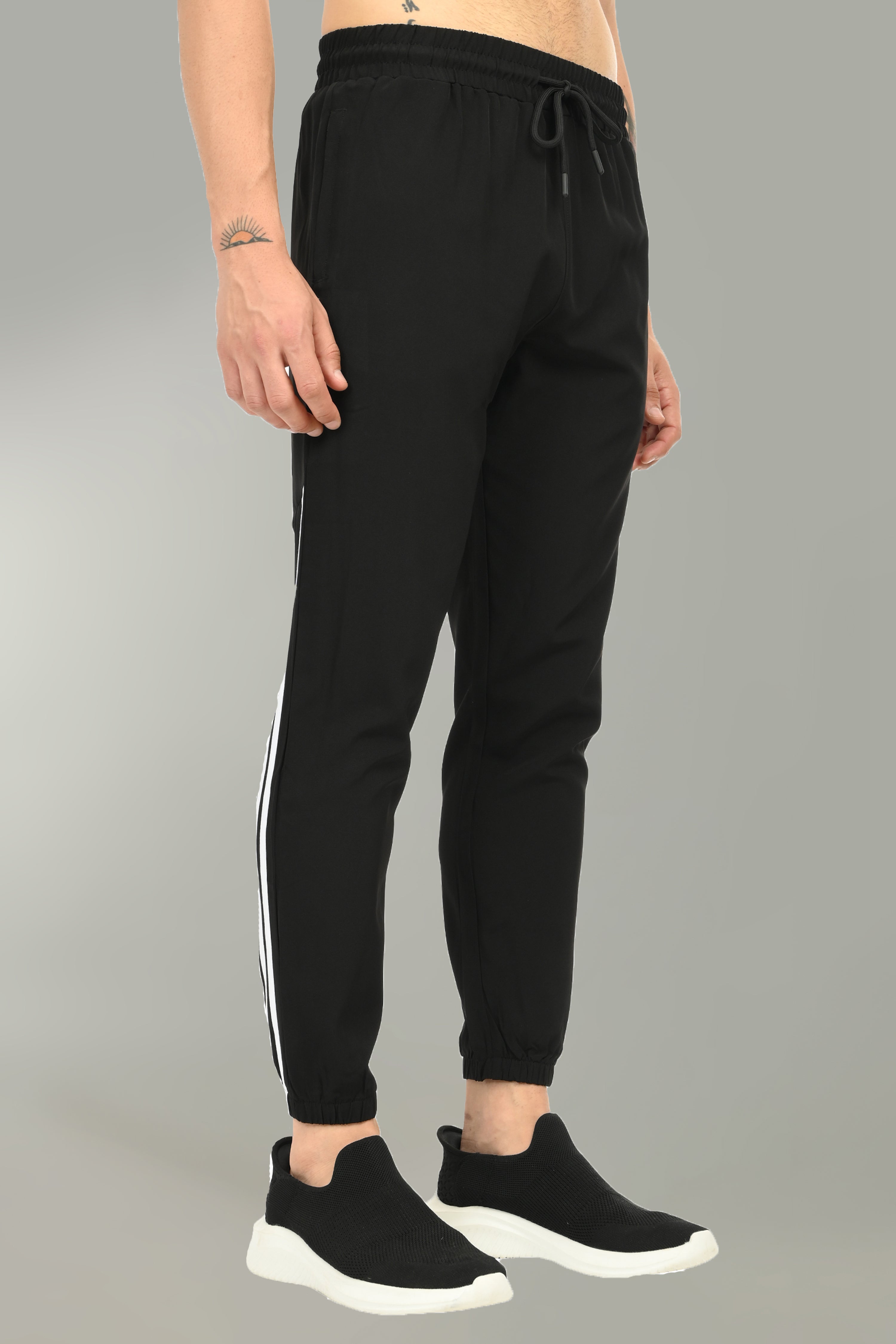 Sidestripe Men's Joggers | Black